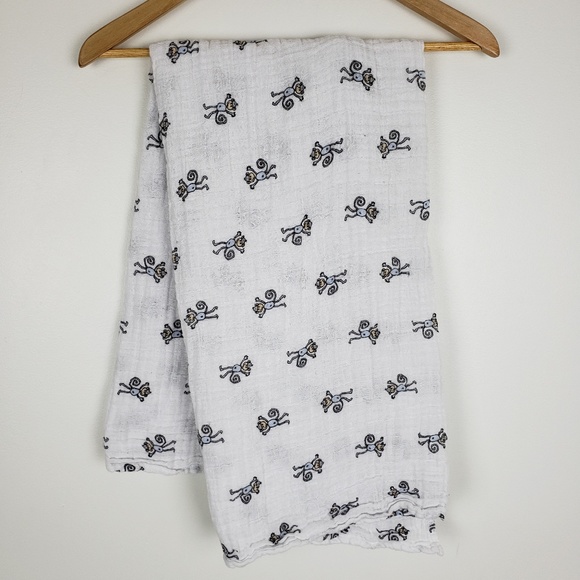 monkey swaddle blanket